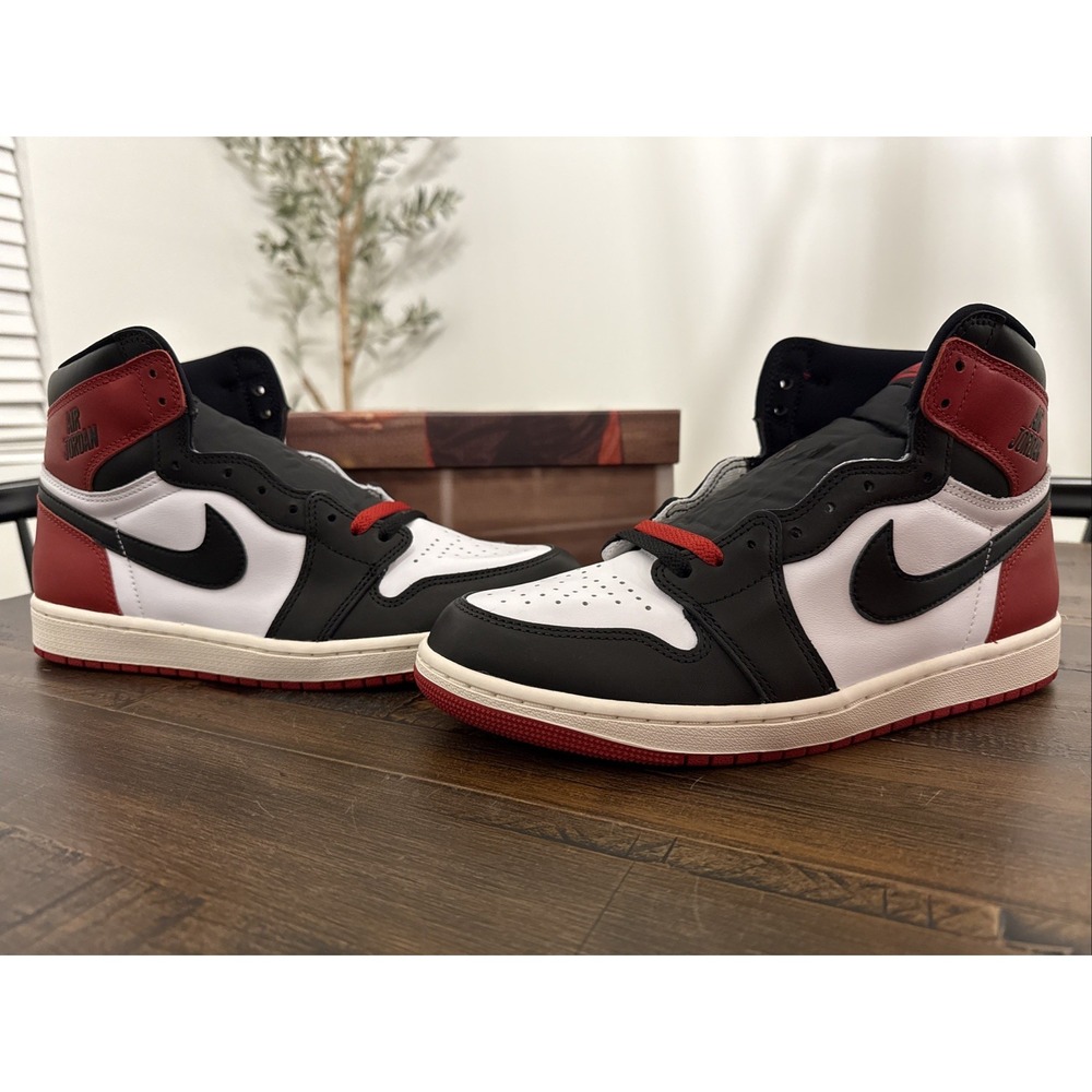 Nike Air Jordan 1 Retro OG High Black Toe Reimagined shoe DZ5485-106 men size 10